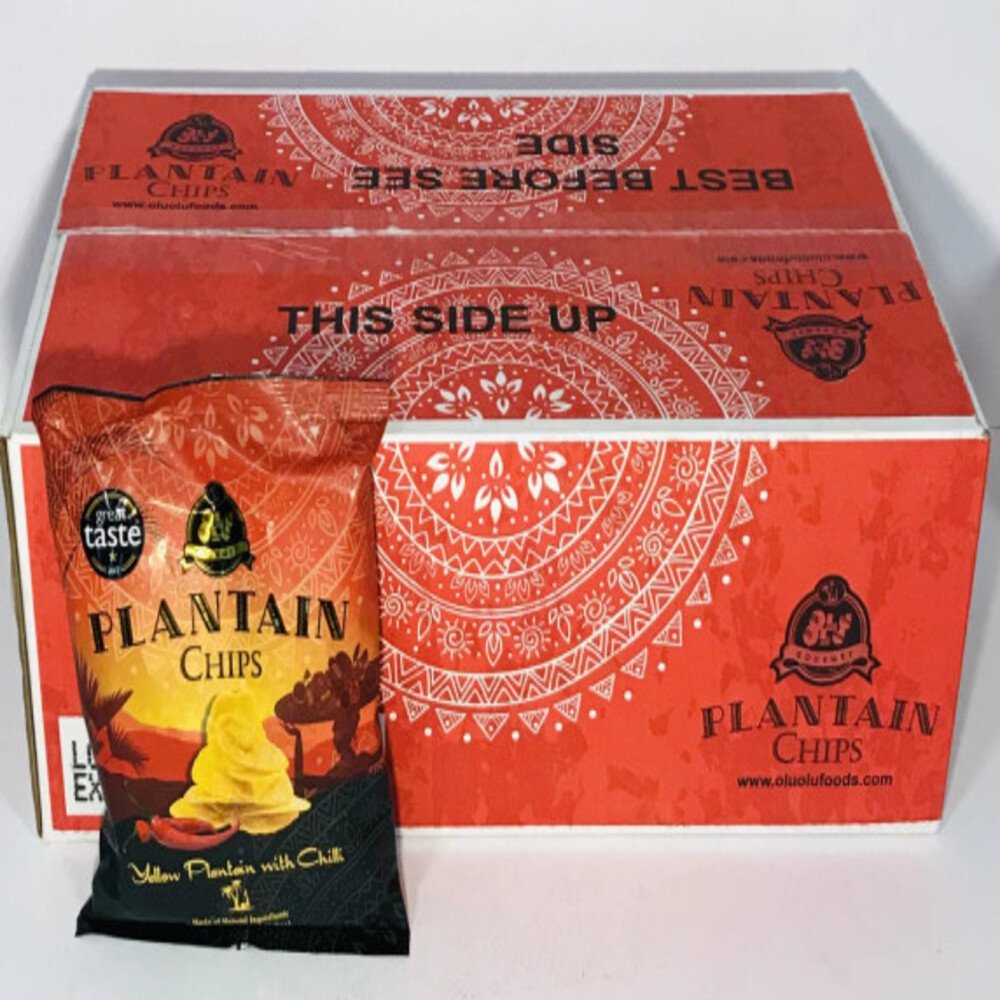 Olu Olu Chips Chilli 60g 1pc Box (24pcs)